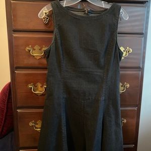 Black denim dress